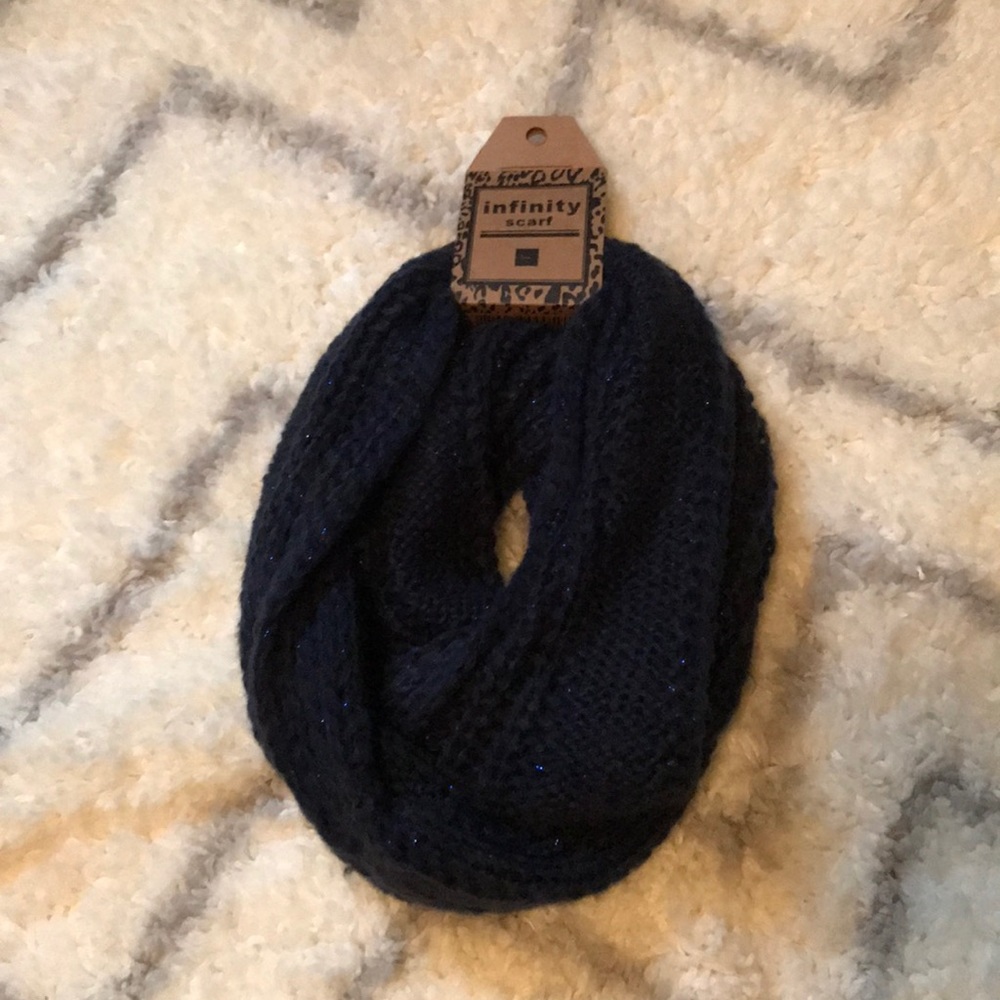 Navy Blue Infinity Scarf